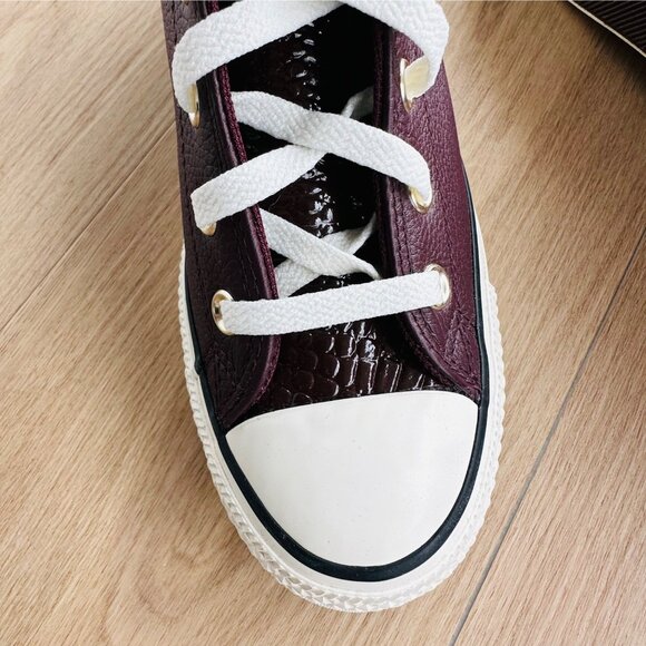 ❤️Converse Chuck Taylor All Star Wedge 8.5 Womens Shoes Sneaker Burgundy A12349C - Picture 12 of 15
